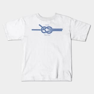 Nautical Sheet Bend Knot by Nuucs Kids T-Shirt